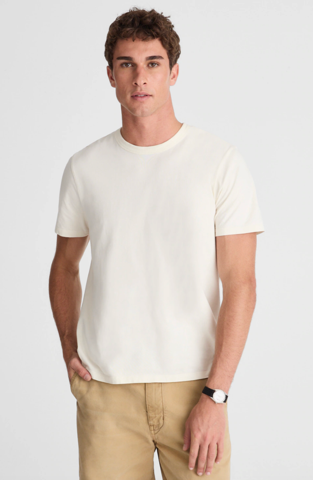 Madewell | Nwt Mens Garment Dyed Allday Crewneck Tee White | Sz Xs